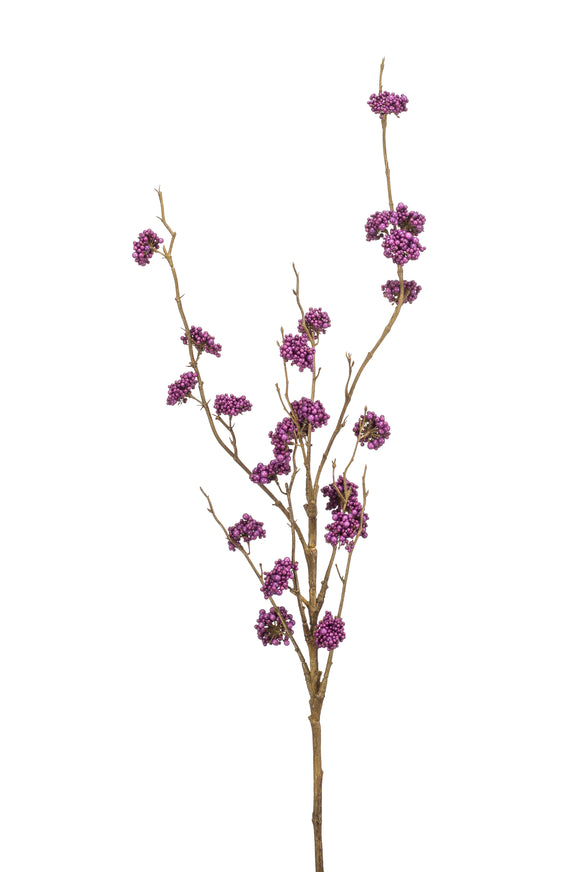 Beautiful fruit with berries artificial - 1 branch - Purple