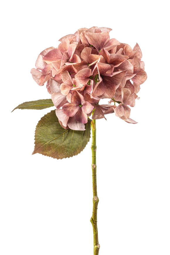 Artificial Hydrangea - 1 Head - Vintage Pink