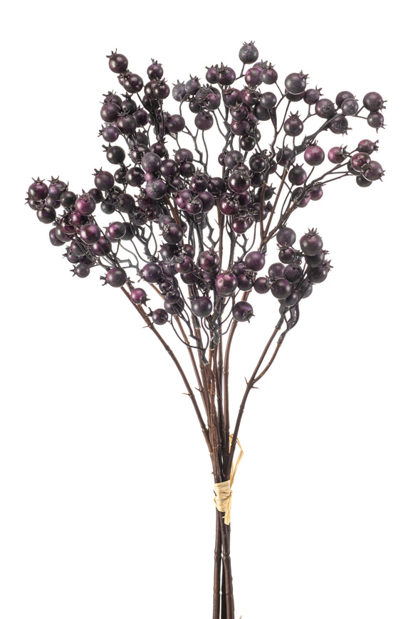 Artificial Berries - 1 Bunch - Purple
