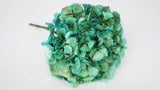 Dried hydrangea - 1 head - Turquoise-green