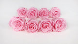 Stabilisierte Rosen Kiara 5 cm - 8 Stück - Bridal pink - Si-nature