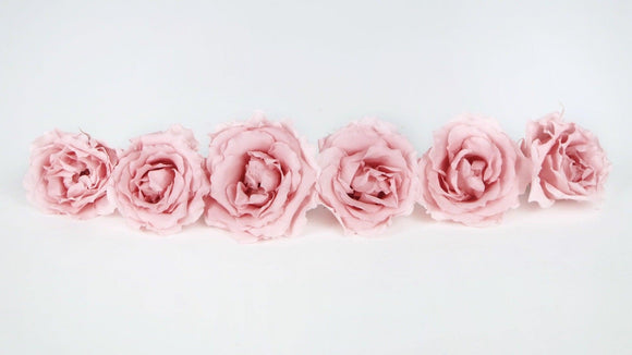 Roses stabilisées Majolica Earth Matters - 6 têtes - Vanilla pink 133