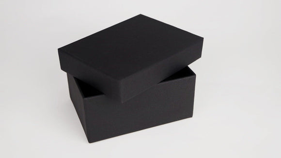 Rectangular box M - matt black