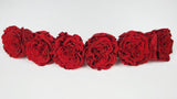 Stabilisierte Rosen Romantik 5 cm - 6 Stück - Hellrot - Si-nature